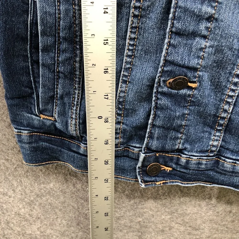 Old Navy Jean Jacket Kids L (10-12) Blue Denim‎ Classic Trucker